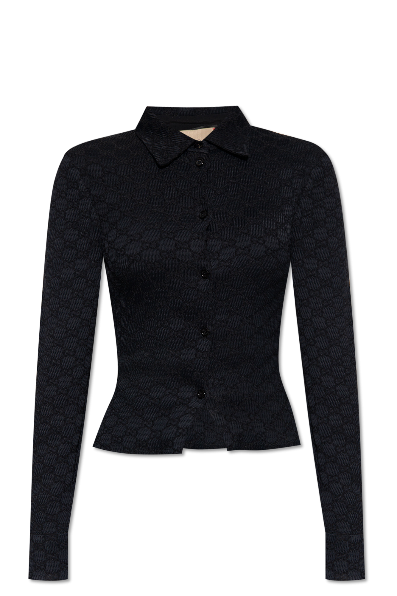 IetpShops Benin - Black Textured shirt Gucci - Gucci bloom